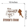 thumbnail image 4 of Boys Are you ready for some Football Active Sports Wall Decal Decoration Game Time Mens Sports Lovers Boys Bedroom Decor Lasts Years and Easily Removable - Size: 10 In(W) x 7 In(H), 4 of 5