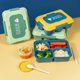 thumbnail image 1 of Xihbxyly Fiambrera Bento, Diseño a Prueba de Fugas, 4 Compartimentos para Almacenar Alimentos, Cuchara Reutilizable Incluida, Apta para Microondas y Lavavajillas, Ecológica, Verde, 1600 Ml, Portátil,, 1 of 7