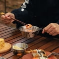 thumbnail image 1 of Limited Time Qaailabf Outdoor Stainless Steel Foldable Tableware Can Be Heated Picnic Rice Bowl Barbecue Folding Cup Multifunctional Camping Portable Cooker 300ML Capacity Scale, 1 of 9