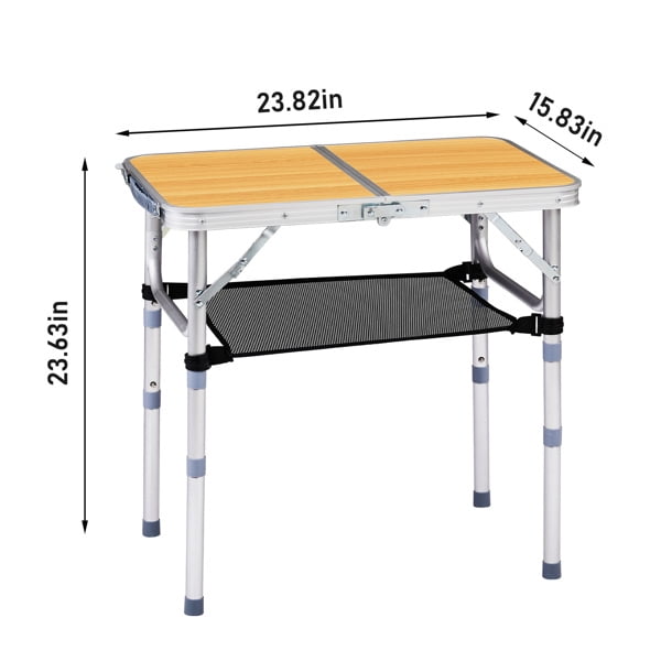 AsterOutdoor Camping Tables, 110lb Capacity Portable Table for Camping, Picnics, Beach, Patio