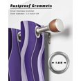 thumbnail image 6 of nqOlkjepod Outdoor Curtains for Patio Waterproof, Purple Ombre Outdoor Privacy Panels Grommet, Abstract Art Moire Ocean Waves Blackout Outside Curtains for Porch/Cabana/Pergola 54"x108", 2 Panels, 6 of 8