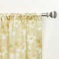 thumbnail image 4 of Nicole Miller New York Dara Light Filtering, Semi Sheer Rod Pocket Curtain Panels, 54"x63", Honey Gold, Set of 2, 4 of 7