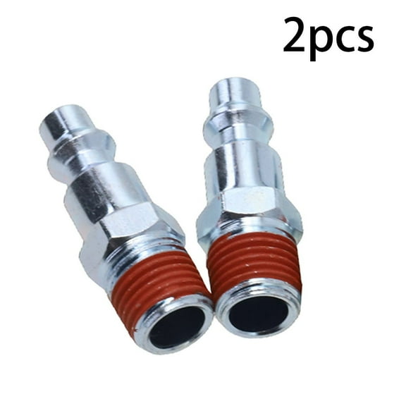 qiya 2 Pcs1/4 inch NPT Male Air Line Fitting Hose Compressor Quick Release Connector