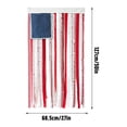 thumbnail image 6 of Front Door decor, 4Th of July decorations, 50X27 in, Hanging Wall decor, Patriotic Ribbon, Woven Textile, Blue White Red, Backyard Party, 1 Pc, 6 of 7