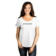 thumbnail image 2 of Sassy Since Birth Women's Fashion Slouchy Dolman T-Shirt Tee Heather White X-Large, 2 of 5