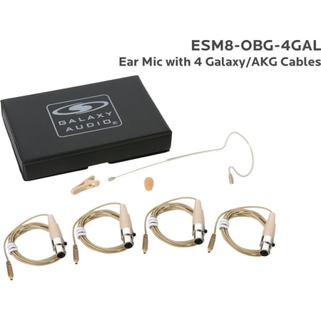 UPC: 0691281007286 | Galaxy Audio ESM8 Omnidirectional Lightweight Headset Microphone w/ TA3F Connection
