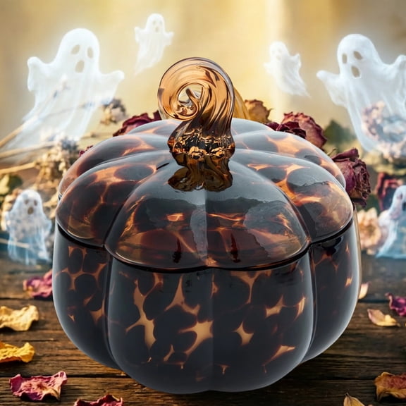 Pumpkin Shaped Scented Candle, 20-Hour Burn Time, Farm Apple Pumpkin Scented Candle for Fall, Halloween & Thanksgiving Candle Home Decor
