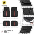 thumbnail image 3 of THORS Heavy Rubble Car Floor Mats Deep Dash Waterproof Car Mats All Weather Universal Trim  to Fit All Black, 3 of 6