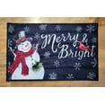 thumbnail image 2 of Natco Christmas Accent Rug, Snowman Cardinal Merry & Bright Multi-Color, 2 of 7