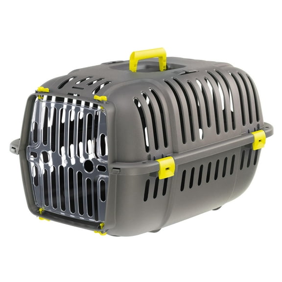 Ferplast Jet Pet Carrier: Value Dog Carrier Suitable for Toy Dog Breeds & Small Cats, 18.51L x 12.6W x 11.42H inches, Green