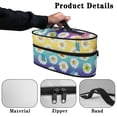 thumbnail image 5 of HELLHERO Butterfly and Daisy Pattern Dustproof Travel Iron Storage Case (11.8x6.69x5.5 In) Polyester, Case Only, 5 of 6