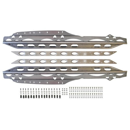 Poison Spyder Rocker Knockers with Sliders (Bare Steel) - 18-08-020 Fits select: 2015-2018 JEEP WRANGLER UNLIMITED, 2012-2014 JEEP WRANGLER