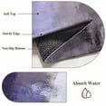 thumbnail image 6 of Round Rugs 5Ft, Purple Gray Round Area Rug Washable Indoor Throw Carpet, Modern Oil Painted Art Abstract Geometric Soft Non Slip Circle Rug for Cabinet Bathroom Home Decor Aesthetic, 6 of 8