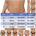 thumbnail image 2 of Rohuuque Women's Bikini Bottom Solid Low Rise Comfort Panties Breathable No Show Underwear Fashion Cheeky Briefs Hot Pink, 2 of 2