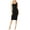 Black, variant on Womens Sleeveless Bodycon Tank Knee Length Midi Dress