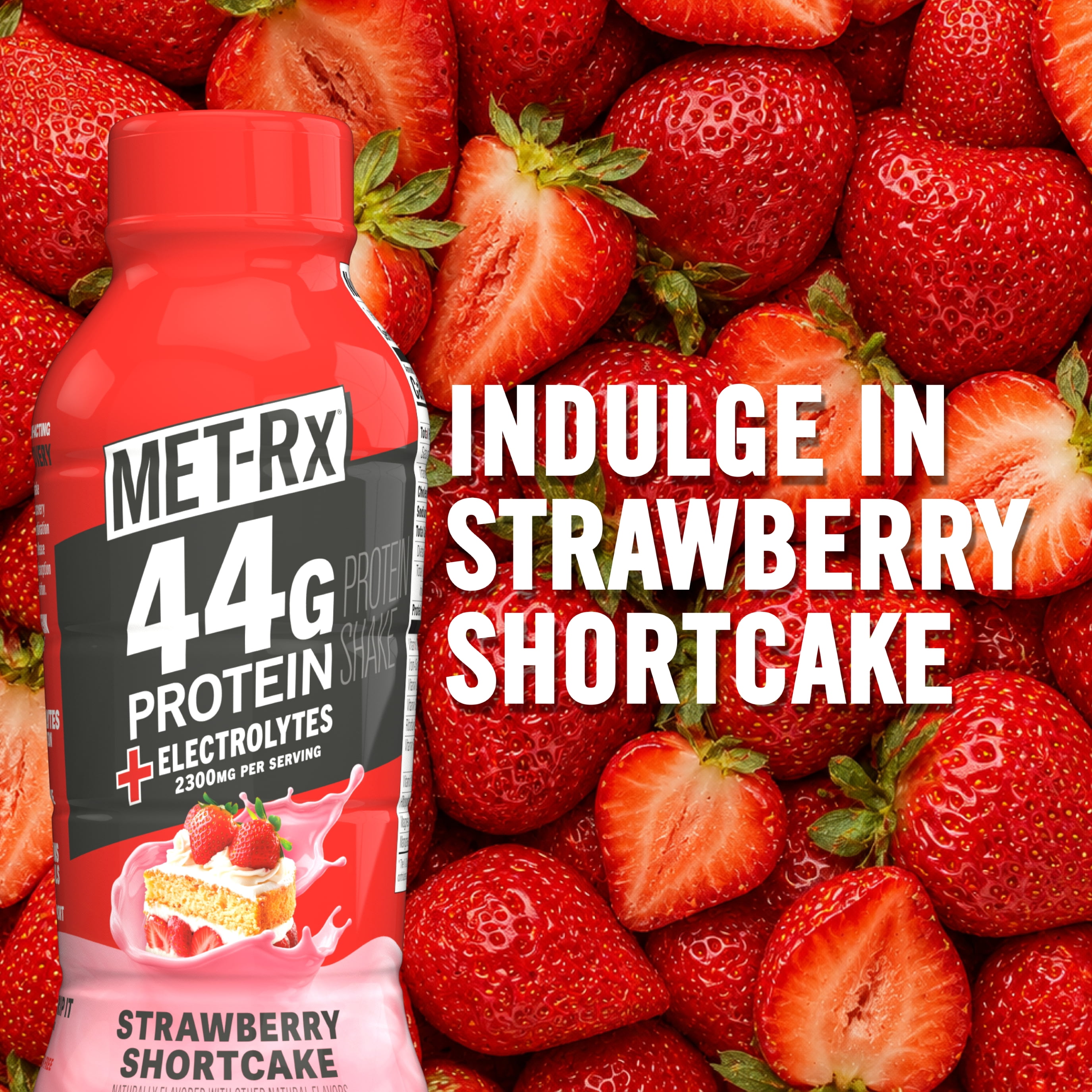 MET-Rx Strawberry RTD 44g High Protein Shake 1ct