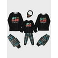 thumbnail image 2 of Fantaslook Christmas Pajamas Sets for Family Long Sleeve Tops and Plaid Pants Holiday Couples Lounge Sets Casual Festival Outfits, 2 of 8