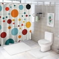 thumbnail image 7 of ARISTURING Geometric Shapes Circles Dots Shower Curtain for Bathroom 
Set with Hooks 36x72, 7 of 7