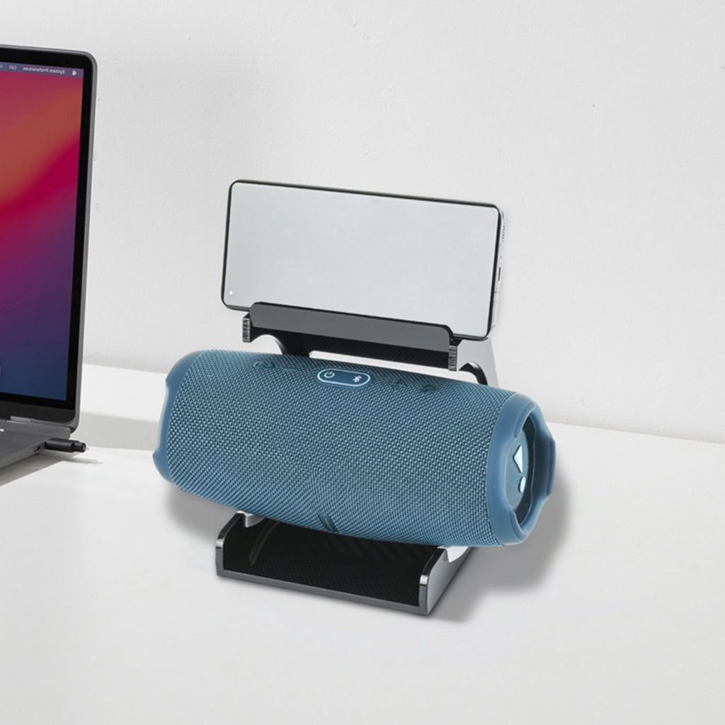 WINDLAND Compact Acrylic Desktop Speaker Stand Office Phone Holder for Charge 5/6 Speaker Holder Multi-scenario Application