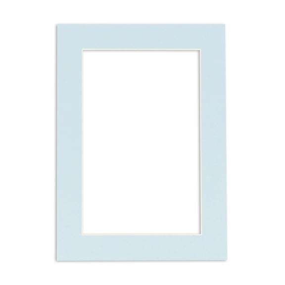 Baby Blue 12x16 White Picture Mats with White Core for 11x14 Pictures - Fits 12x16 Frame