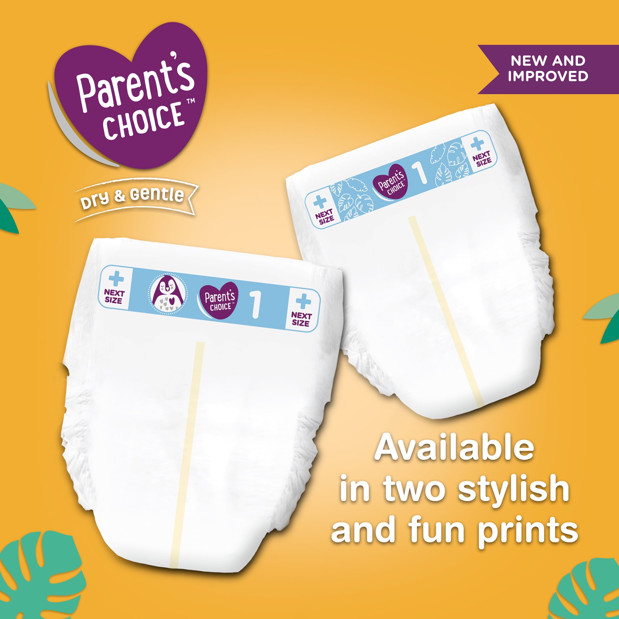 Walmart parent's choice cheap diapers size 1