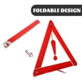 thumbnail image 3 of HEALEEP Red Warning Triangles to Indicate Vehicle Breakdowns Reflective Material 15.2x13.2x0.08in 1 Set, 3 of 8