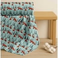 thumbnail image 4 of Soimoi Green Cotton Voile Fabric Artistic Tree & Wolf Animal Print Sewing Fabric Yard 42 Inch Wide, 4 of 7