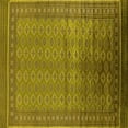 thumbnail image 1 of Ahgly Company Indoor Square Oriental Yellow Industrial Area Rugs, 8' Square, 1 of 4