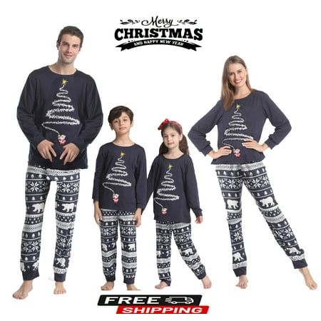 

ESASSALY Christmas Pajamas For Family - Family Christmas Pjs Matching Sets