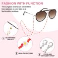 thumbnail image 4 of Cadenas de gafas de flores Uxcell para mujeres, cadenas ajustables para gafas de sol, cadenas para sujetar gafas de sol, color mezclado, 4 of 7