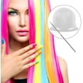 thumbnail image 4 of Gorros para mechas con gancho para teñir el cabello, gorro para teñir el cabello con glaseado, herramientas profesionales de peluquería de silicona, 4 of 5
