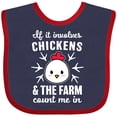 thumbnail image 3 of Inktastic If It Involves Chickens & The Farm Count me in Boys or Girls Baby Bib, 3 of 4
