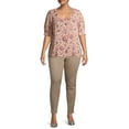 thumbnail image 3 of Terra & Sky Women's Plus Size Skinny Jeans, Regular and Petite, 3 of 7