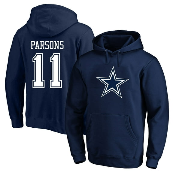 Men's Fanatics Micah Parsons Navy Dallas Cowboys Big & Tall Fleece Name & Number Pullover Hoodie