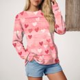 thumbnail image 6 of vigerkar Crewneck Valentine Sweatshirts for Women Trendy- Women's Long Sleeve Pullover Tops Fashion Clothes (Pink, XXL), 6 of 9