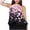 Black, variant on JSheng Casual Tank Top for Women Women Floral Printed Round Neck Lotus Leaf Hem Sleeveless Fashion Vest Top Pink M