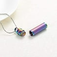 thumbnail image 5 of Cylinder Urn Necklace for Ashes Cremation Cylinder Memorial Stainless Steel Memorial Pendant Openable Pill Case Urn Necklace Perfume Memorial Pendant Locket Charm Pendant, 5 of 7