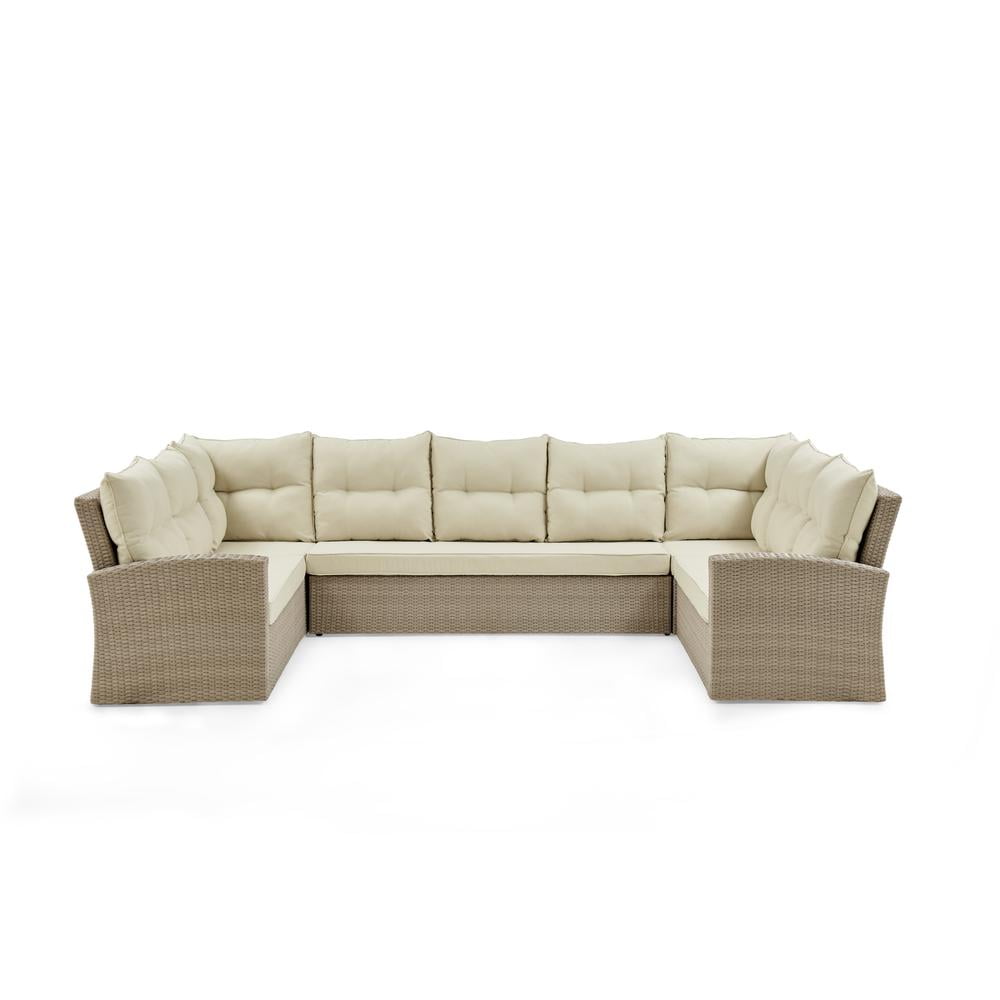 Bolton Furniture Canaan AllWeather Wicker Outdoor Horseshoe Sectional