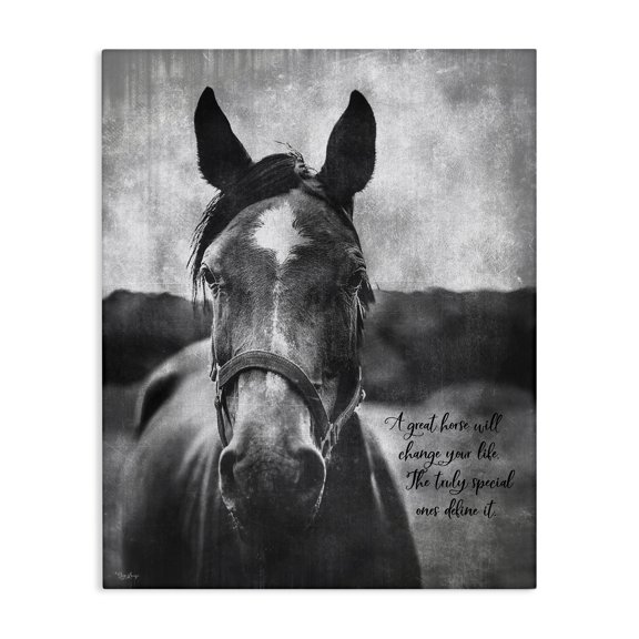 Stupell Industries Farmhouse A Great Horse Inspiring Canvas Art, 16 x 20, by Gigi Louise