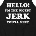 thumbnail image 3 of Instant Message - Hello Nicest Jerk You'll Meet  - Men's Jersey Tank Top, 3 of 6