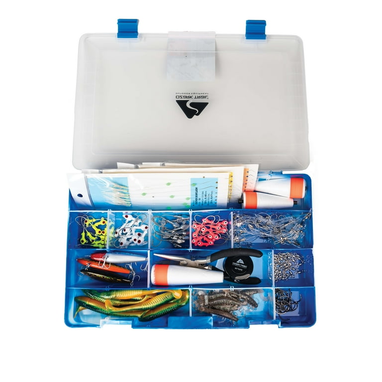 Ozark Trail 140pc Saltwater Kit Plastic Fishing Tackle Storage Box Included. Storage Box with Included Tackle Walmart