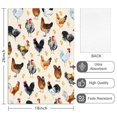 thumbnail image 2 of 2 Pcs Funny Kitchen Towels,Beige Chicken Watercolor Pattern Microfiber Dish Towels,Kitchen Tea Towels,Kitchen Towel Set (18" X 26"), 2 of 7