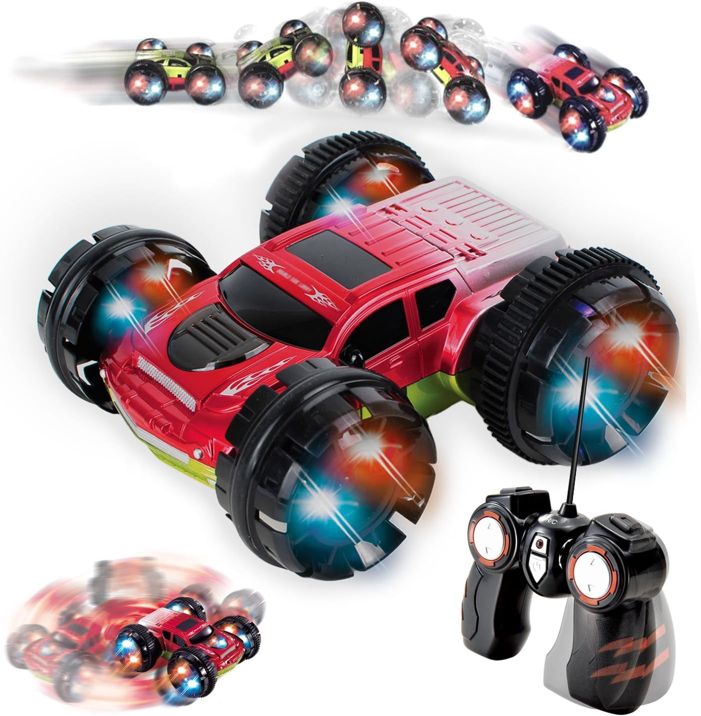 Kidirace RC Stunt Car 360 Degree Spinning and Flips Double Sided