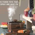 thumbnail image 4 of 36 PCS Kitchen Set Kids Pretend Play Kitchen Cook Toy Set Kids functional kitchen table set with cookware and plastic food, 4 of 8