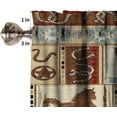 thumbnail image 5 of Retro Rustic Curtains Valances Sets for Kitchen, Wild Horse Cabin Blackout Window Treatments for Living Room Bedroom,Western Cowboy Lodge Farmhouse Kitchen Curtain Sets 54x24 Inch, 5 of 5