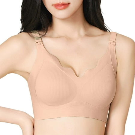 WERYOUNG Thin Maternity & Nursing Bra For Spring/Summer Lift & Shape With Side Support Wire Clip Up Design  34