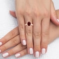 thumbnail image 2 of GemsNY July Birthstone - Traditional Oval Ruby Solitaire Ring (Grade - AA | 1.00cts.), 2 of 4