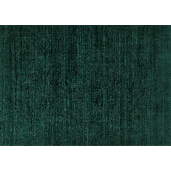 Ahgly Company Machine Washable Indoor Rectangle Solid Turquoise Blue Modern Area Rugs, 7' x 9'
