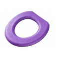 thumbnail image 1 of 2 almohadillas de asiento de inodoro de EVA impermeables, lavables, cojín morado en forma de O, 1 of 5