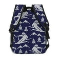 thumbnail image 4 of Easygdp Abstract Skiing Mochila Ergonómica Versátil para Laptop - Múltiples Bolsillos, Correas Ajustables, Unisex para Escuela, Viajes y Actividades al Aire Libre-One Size, 4 of 5